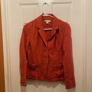 Coldwater Creek Women's Vibrant Red Blazer